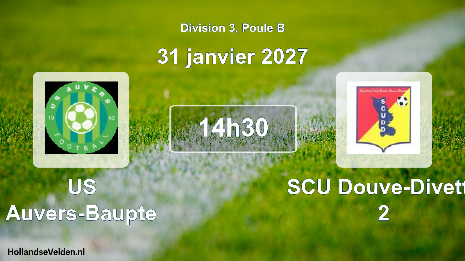 Match programmé: US Auvers-Baupte - SCU Douve-Divette 2 (31 janvier 2027)