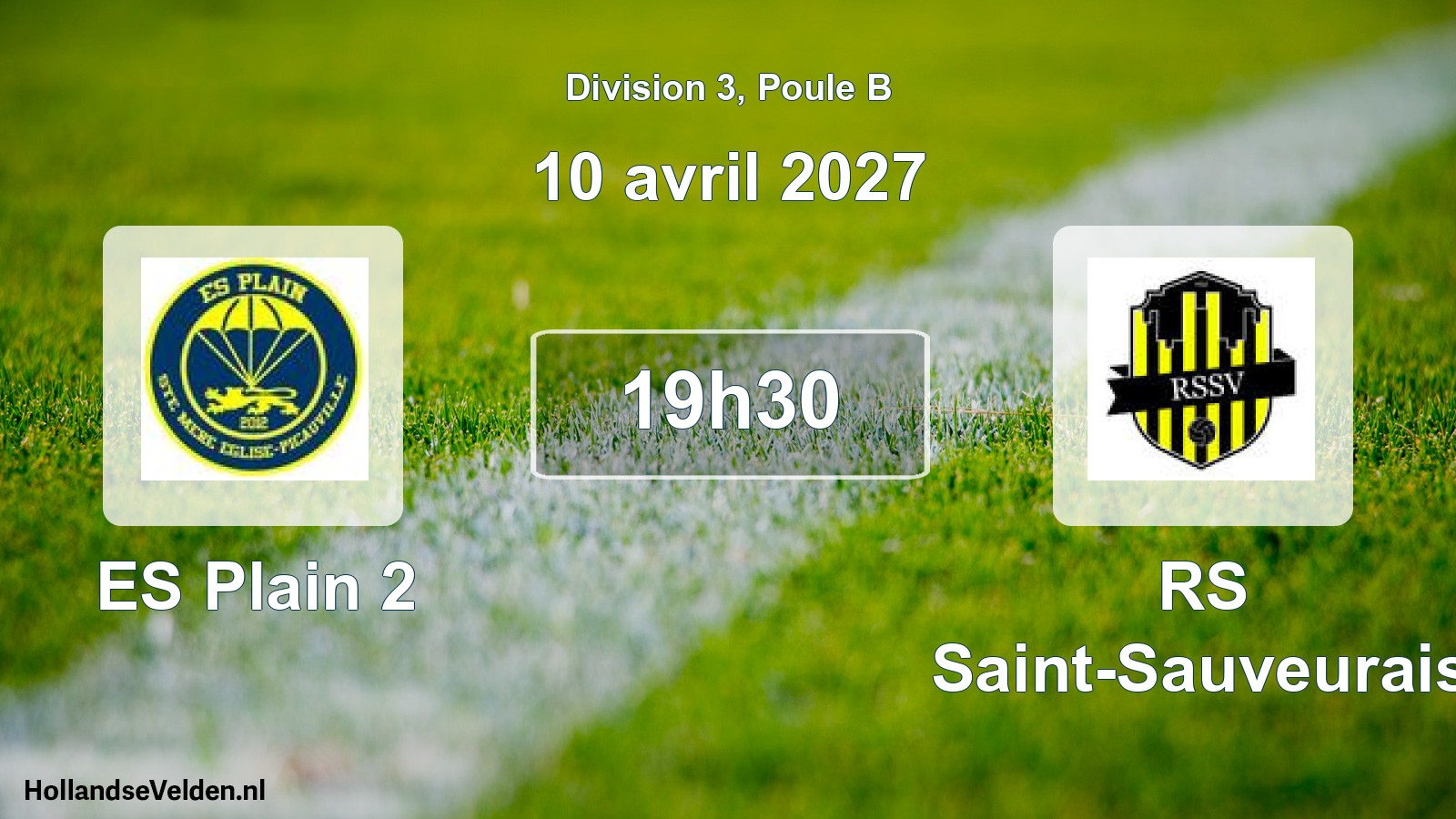 Match programmé: ES Plain 2 - RS Saint-Sauveurais (10 avril 2027)