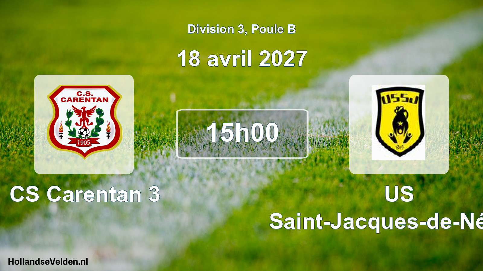 Match programmé: CS Carentan 3 - US Saint-Jacques-de-Néhou (18 avril 2027)