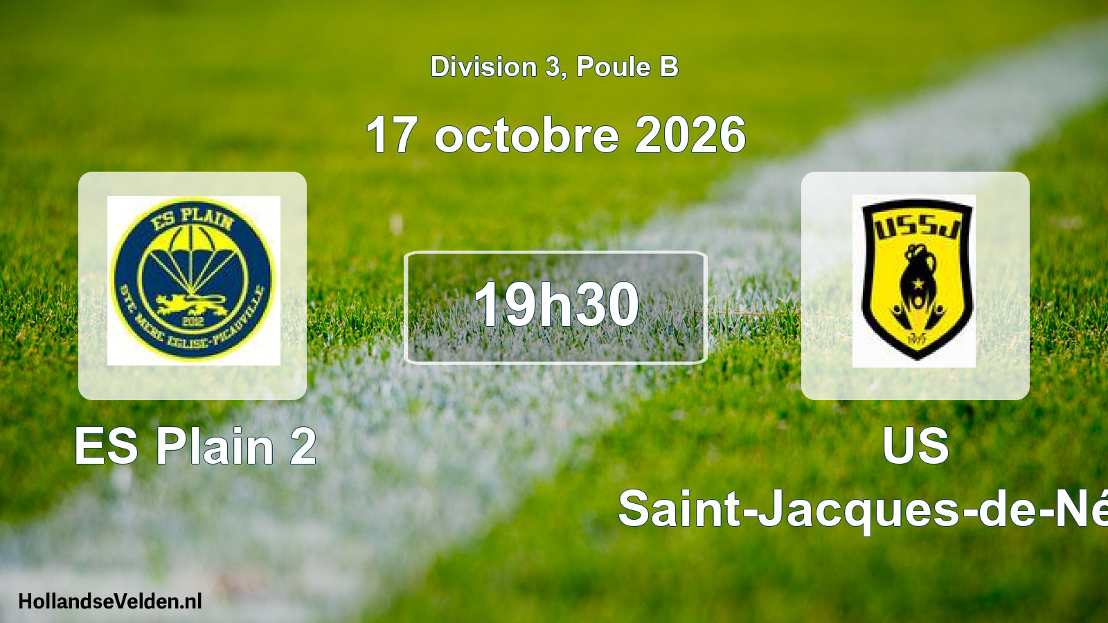 Match programmé: ES Plain 2 - US Saint-Jacques-de-Néhou (17 octobre 2026)