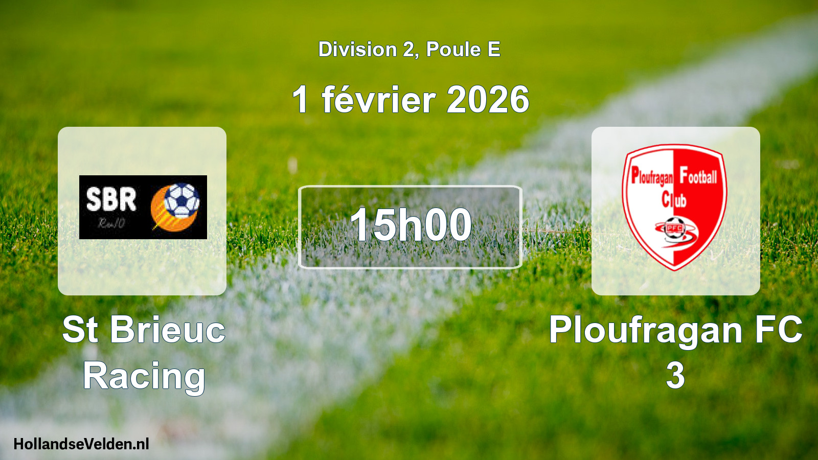 Geplande wedstrijd: St Brieuc Racing - Ploufragan FC 3 (1 februari 2026)
