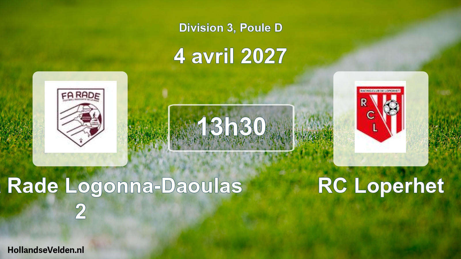 Match programmé: FA de la Rade Logonna-Daoulas 2 - RC Loperhet (4 avril 2027)