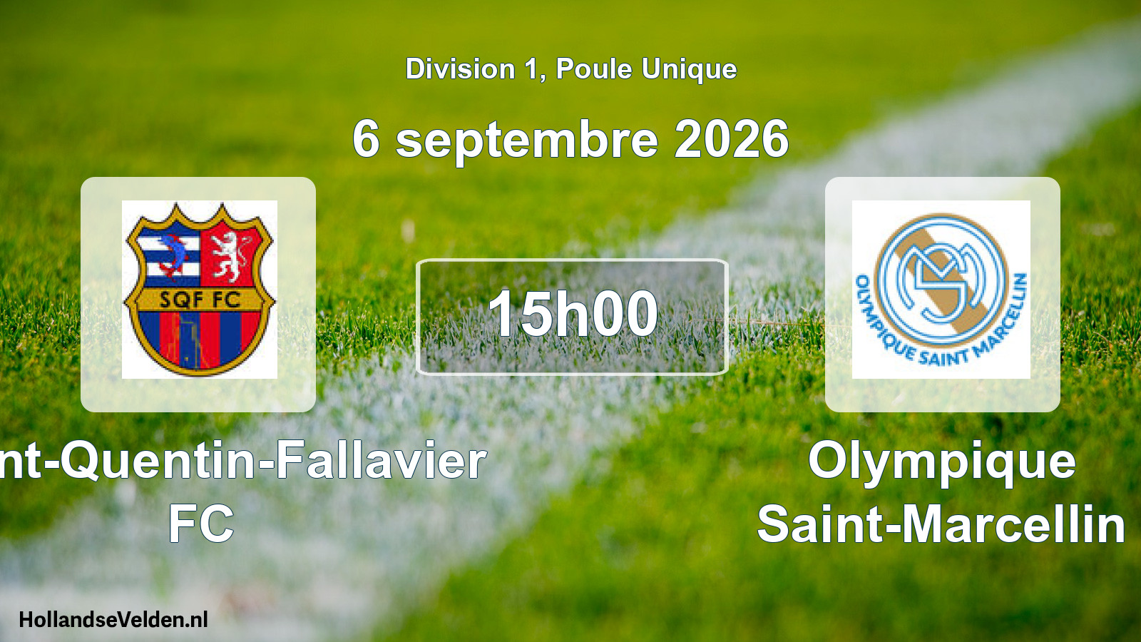 Scheduled Match: Saint-Quentin-Fallavier FC - Olympique Saint-Marcellin (6 September 2026)