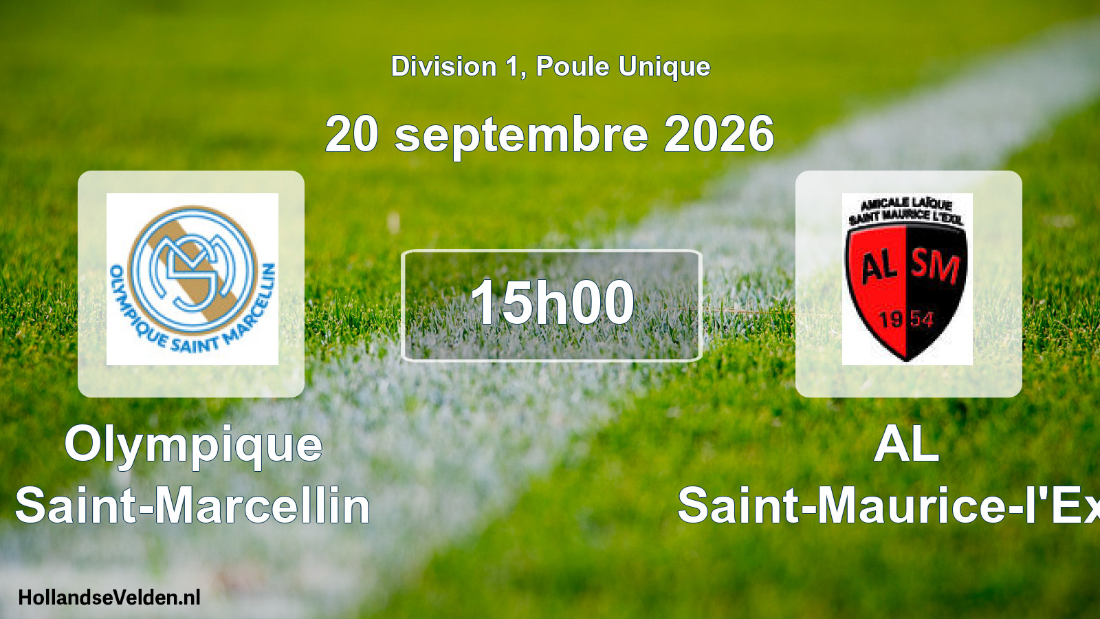 Scheduled Match: Olympique Saint-Marcellin - AL Saint-Maurice-l'Exil (20 September 2026)
