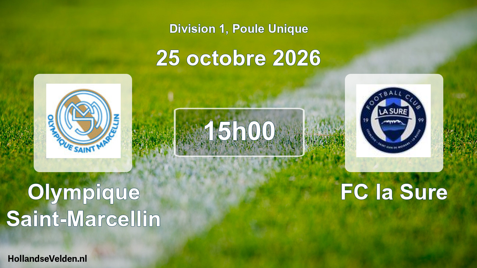 Scheduled Match: Olympique Saint-Marcellin - FC la Sure (25 October 2026)