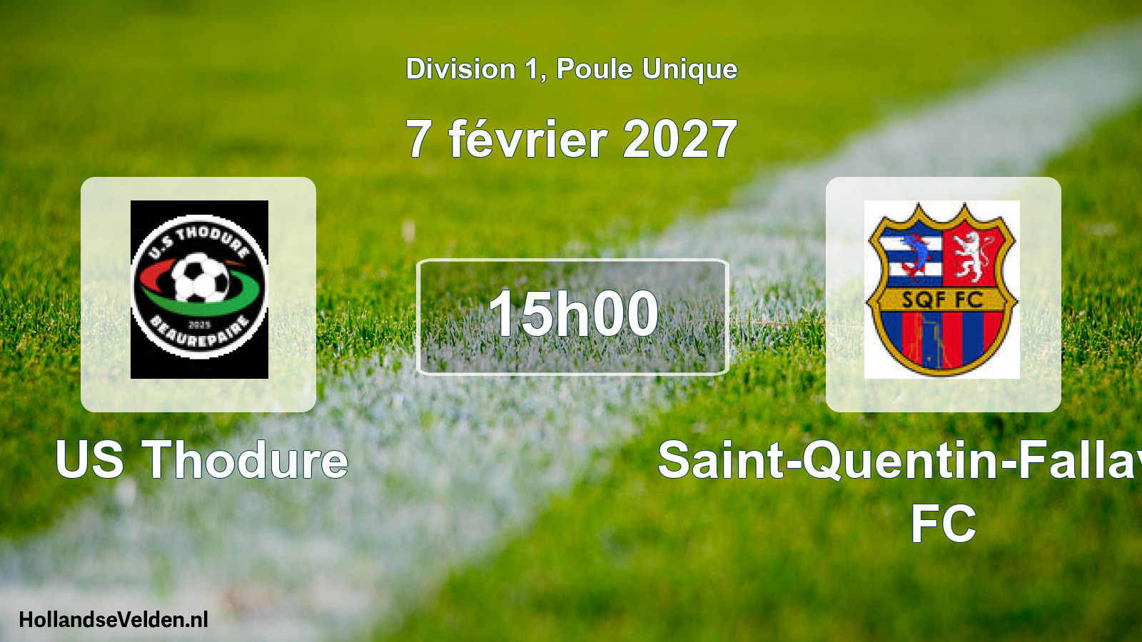 Scheduled Match: US Thodure - Saint-Quentin-Fallavier FC (7 February 2027)