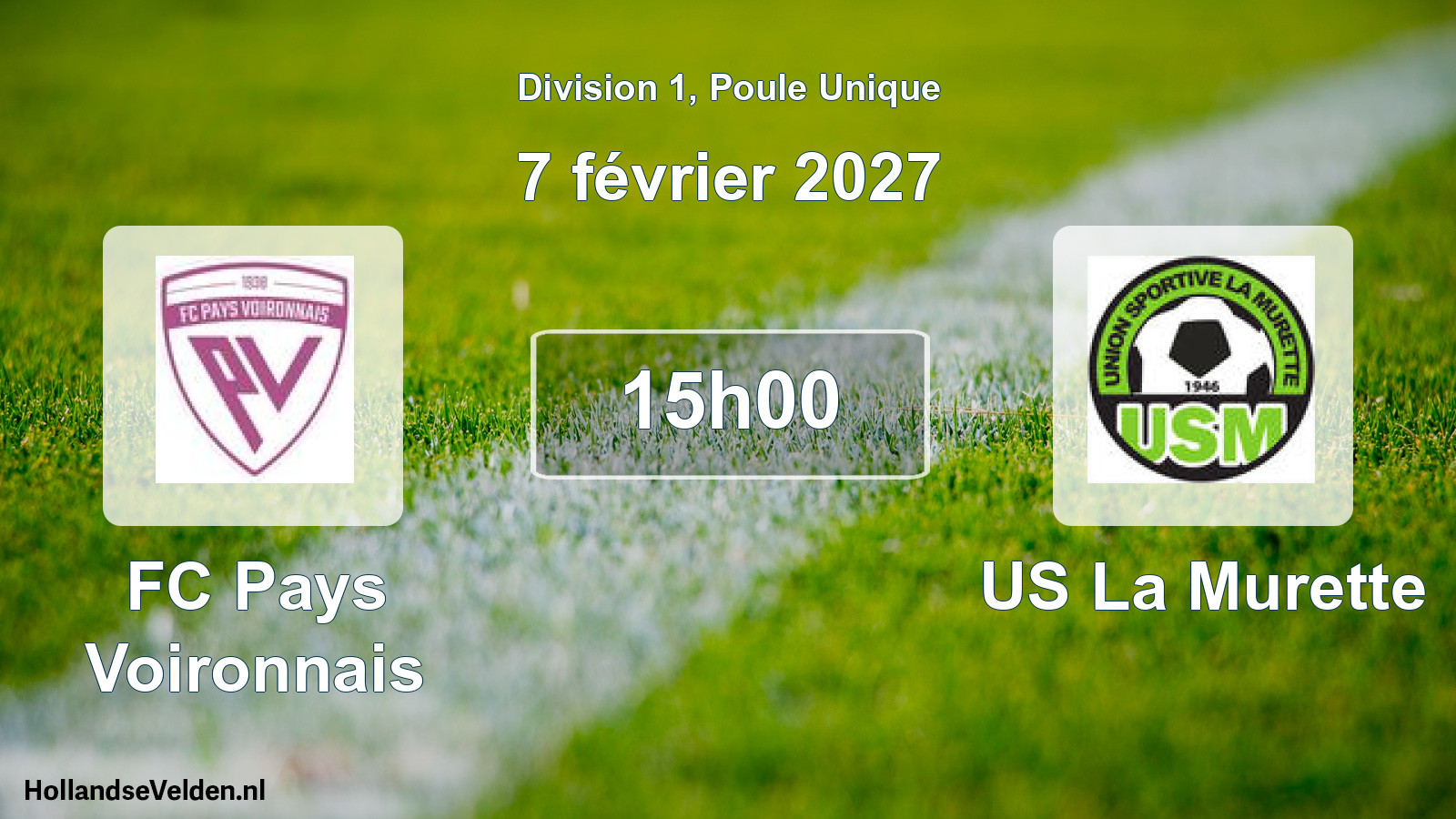 Scheduled Match: FC Pays Voironnais - US La Murette (7 February 2027)