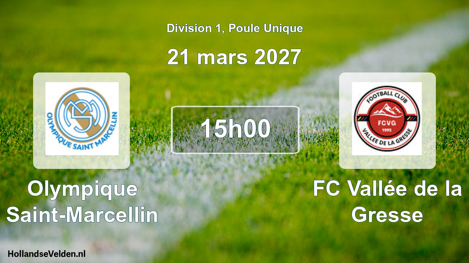 Scheduled Match: Olympique Saint-Marcellin - FC Vallée de la Gresse (21 March 2027)