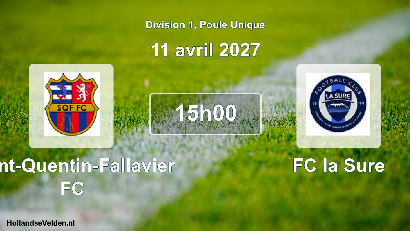 Scheduled Match: Saint-Quentin-Fallavier FC - FC la Sure (11 April 2027)