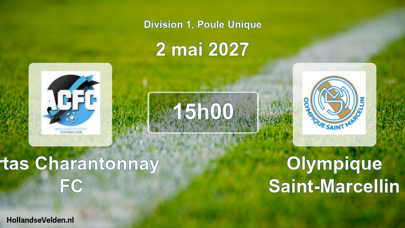 Scheduled Match: Artas Charantonnay FC - Olympique Saint-Marcellin (2 May 2027)