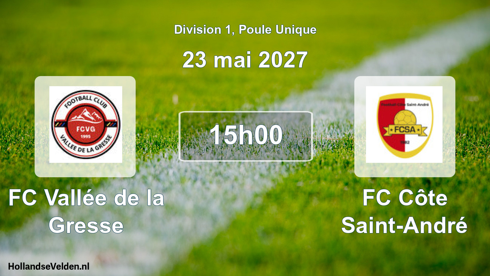 Scheduled Match: FC Vallée de la Gresse - FC Côte Saint-André (23 May 2027)