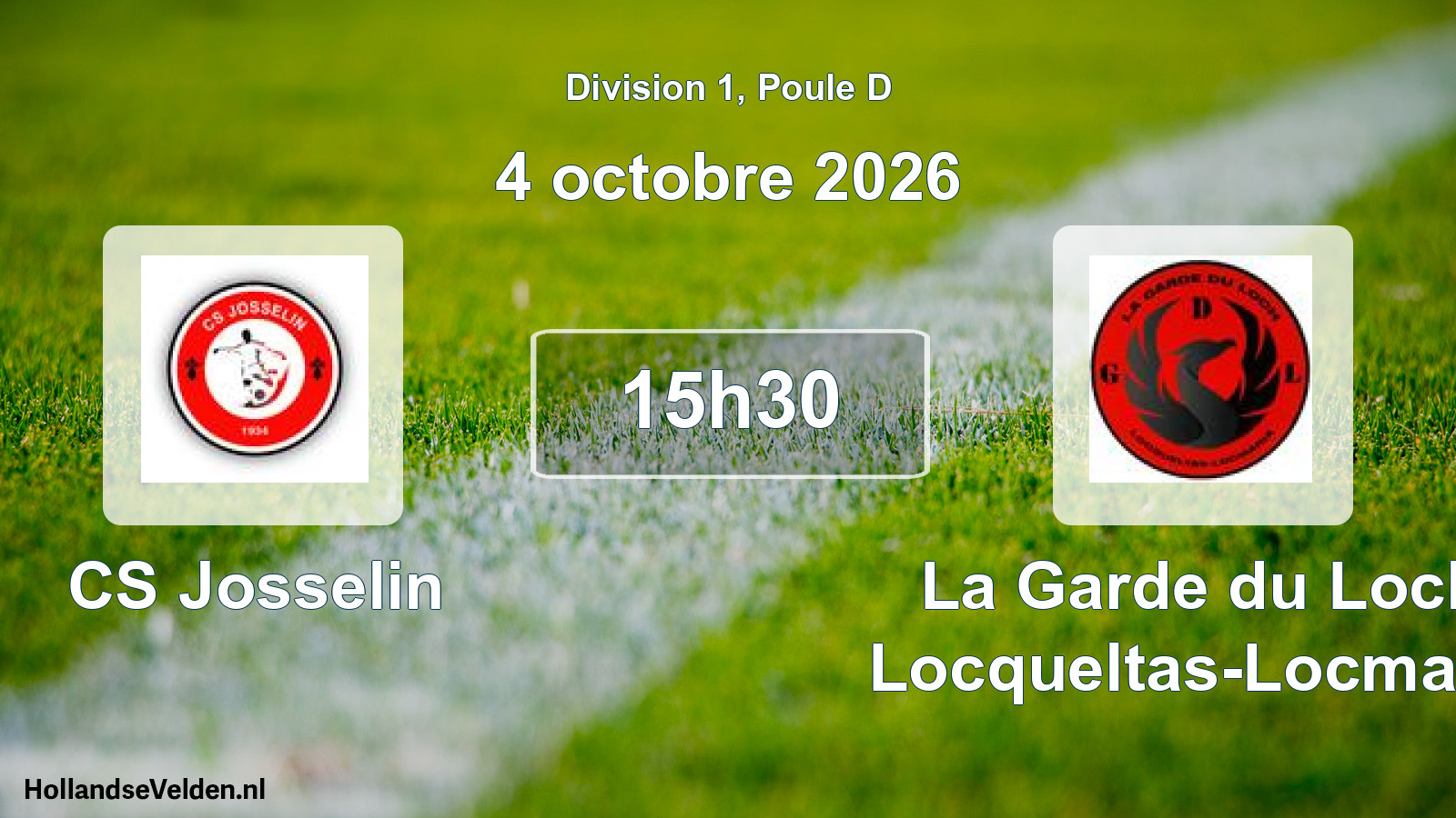 Scheduled Match: CS Josselin - La Garde du Loch Locqueltas-Locmaria (4 October 2026)