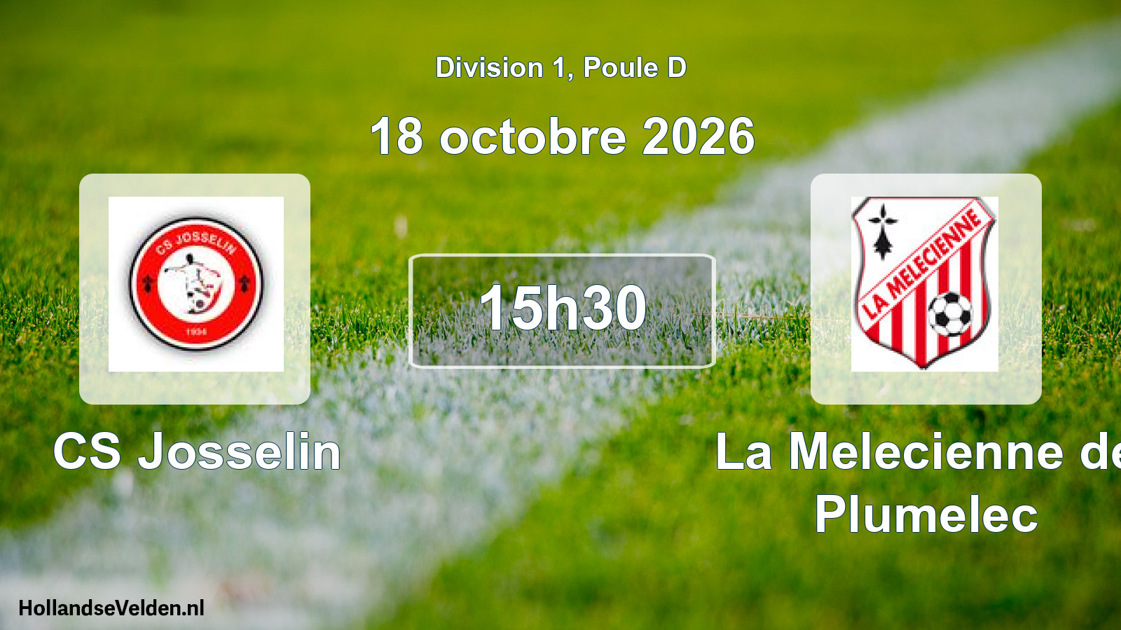 Match programmé: CS Josselin - La Melecienne de Plumelec (18 octobre 2026)