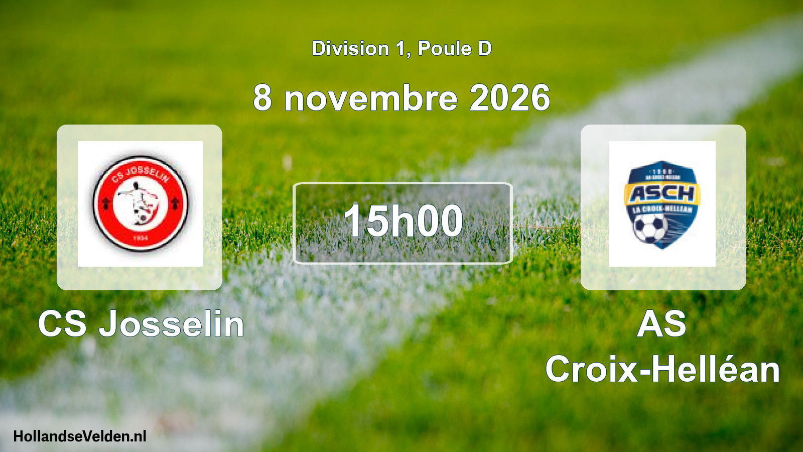 Match programmé: CS Josselin - AS Croix-Helléan (8 novembre 2026)