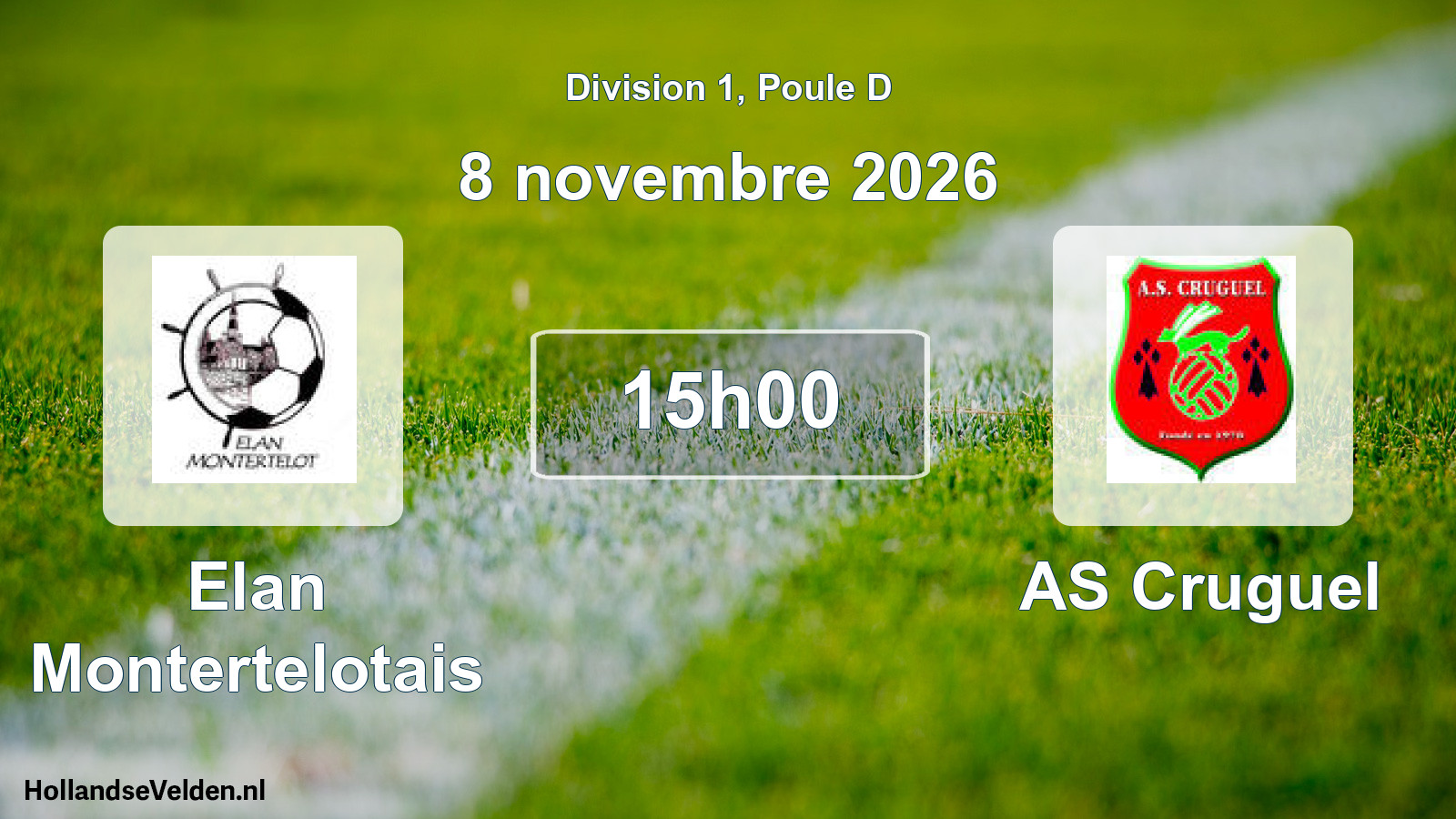 Scheduled Match: Elan Montertelotais - AS Cruguel (8 November 2026)