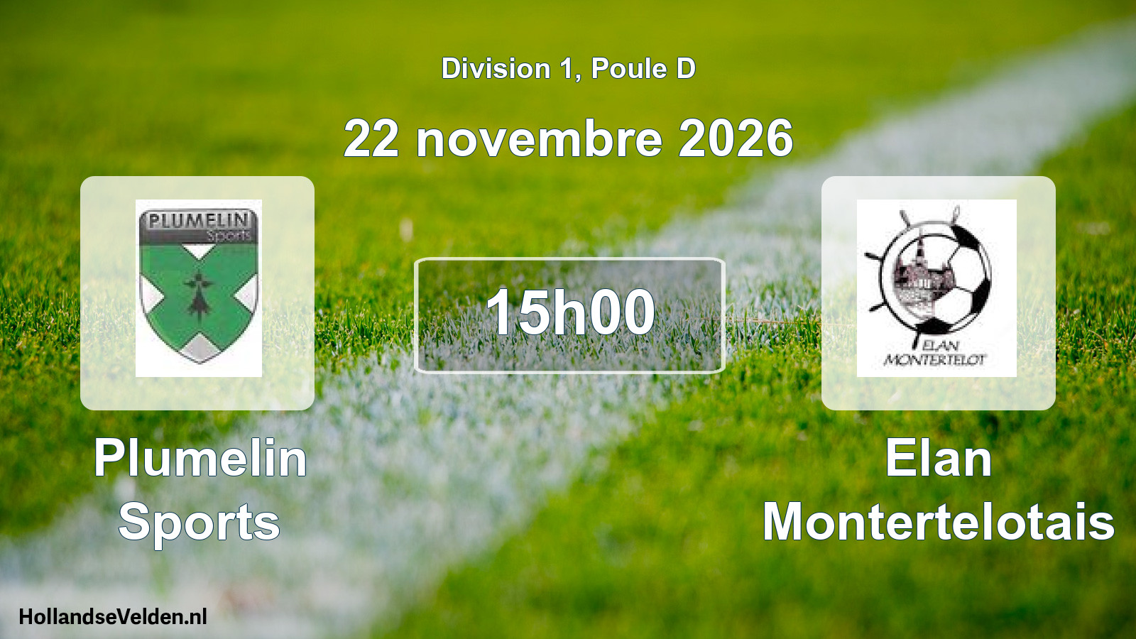 Match programmé: Plumelin Sports - Elan Montertelotais (22 novembre 2026)