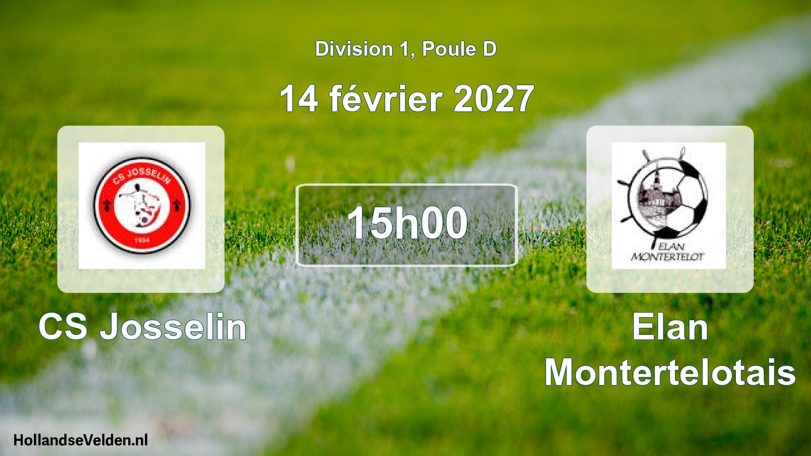 Scheduled Match: CS Josselin - Elan Montertelotais (14 February 2027)