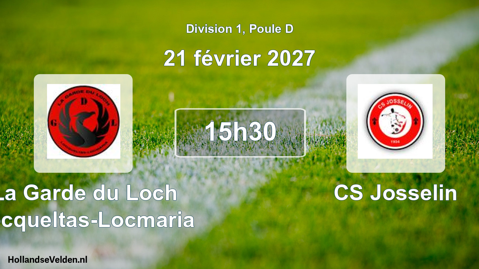 Scheduled Match: La Garde du Loch Locqueltas-Locmaria - CS Josselin (21 February 2027)