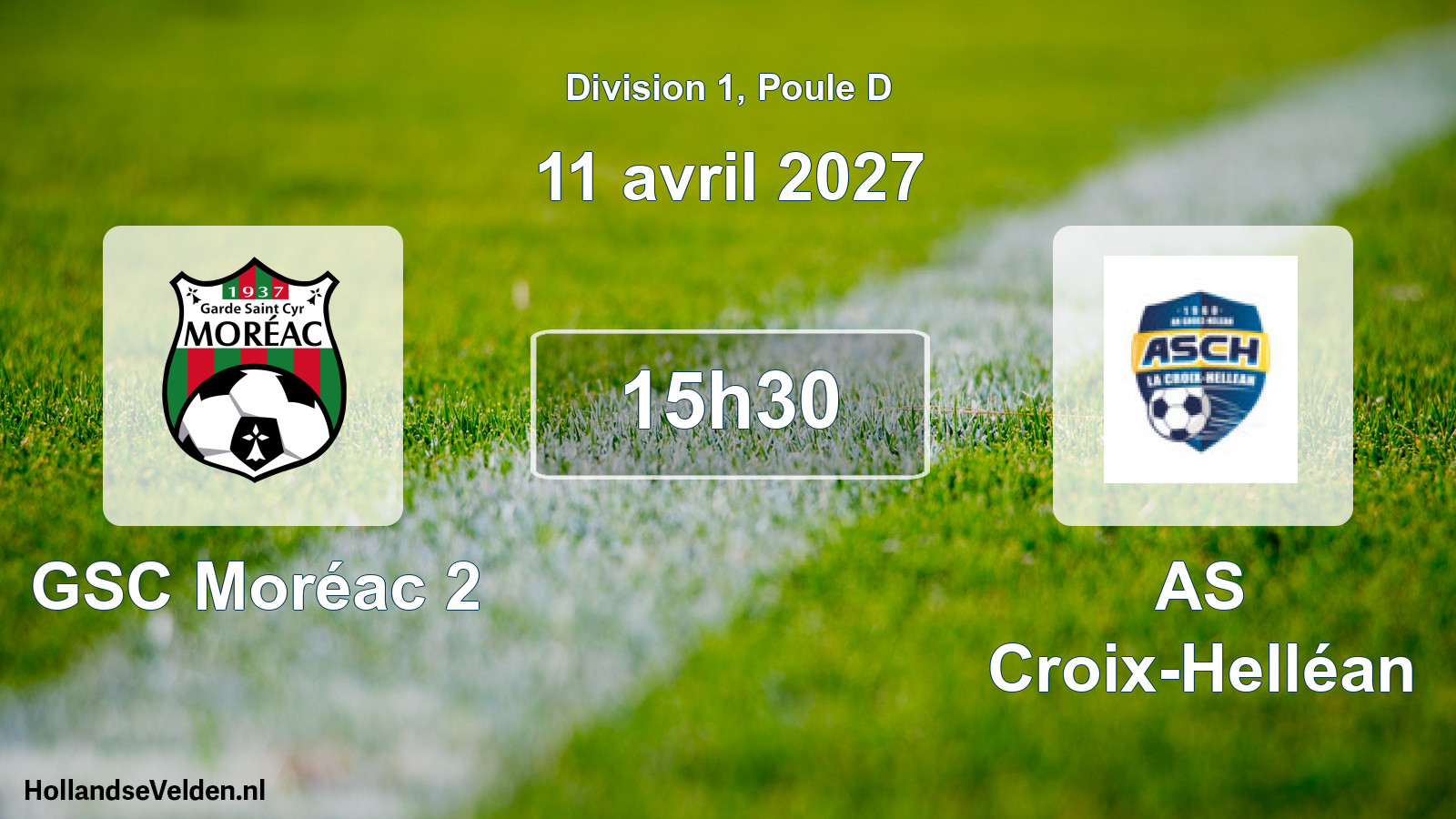Match programmé: GSC Moréac 2 - AS Croix-Helléan (11 avril 2027)