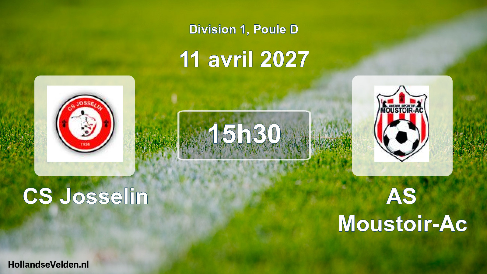 Match programmé: CS Josselin - AS Moustoir-Ac (11 avril 2027)