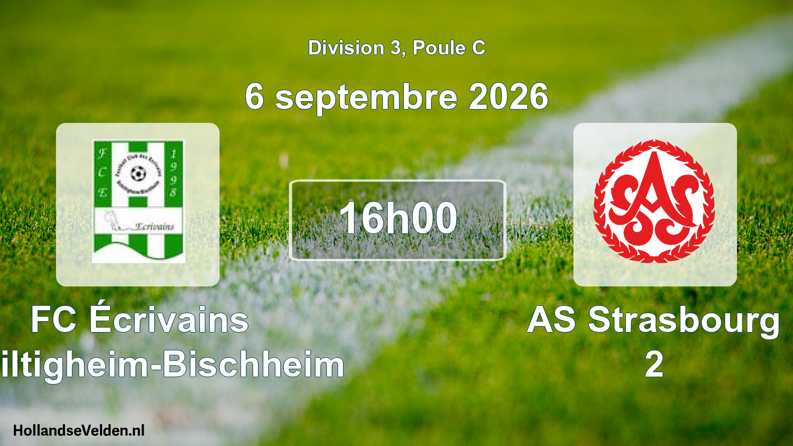 Scheduled Match: FC Écrivains Schiltigheim-Bischheim - AS Strasbourg 2 (6 September 2026)