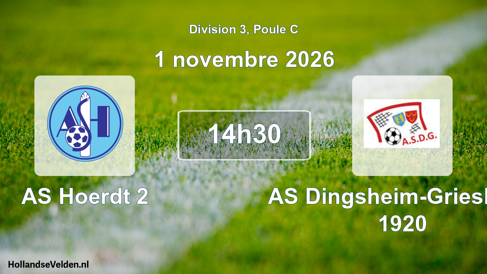 Scheduled Match: AS Hoerdt 2 - AS Dingsheim-Griesheim 1920 (1 November 2026)