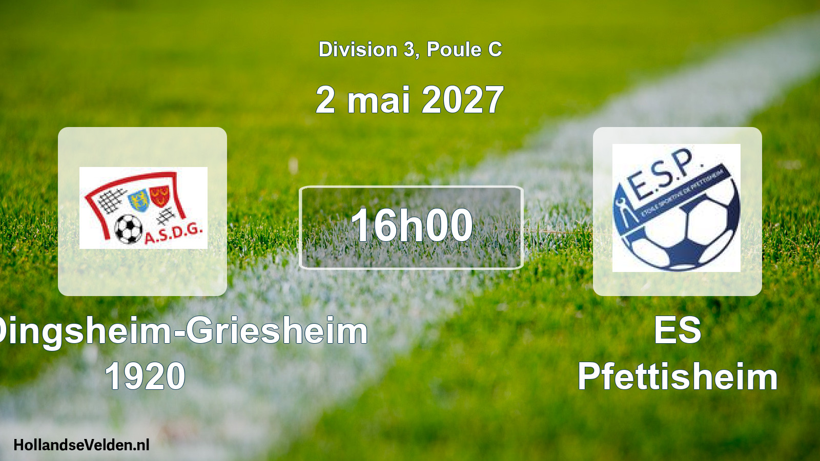 Scheduled Match: AS Dingsheim-Griesheim 1920 - ES Pfettisheim (2 May 2027)