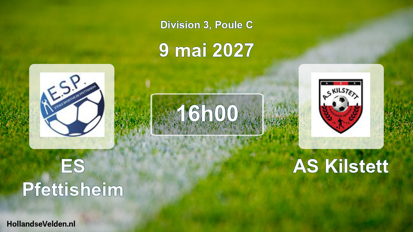 Match programmé: ES Pfettisheim - AS Kilstett (9 mai 2027)