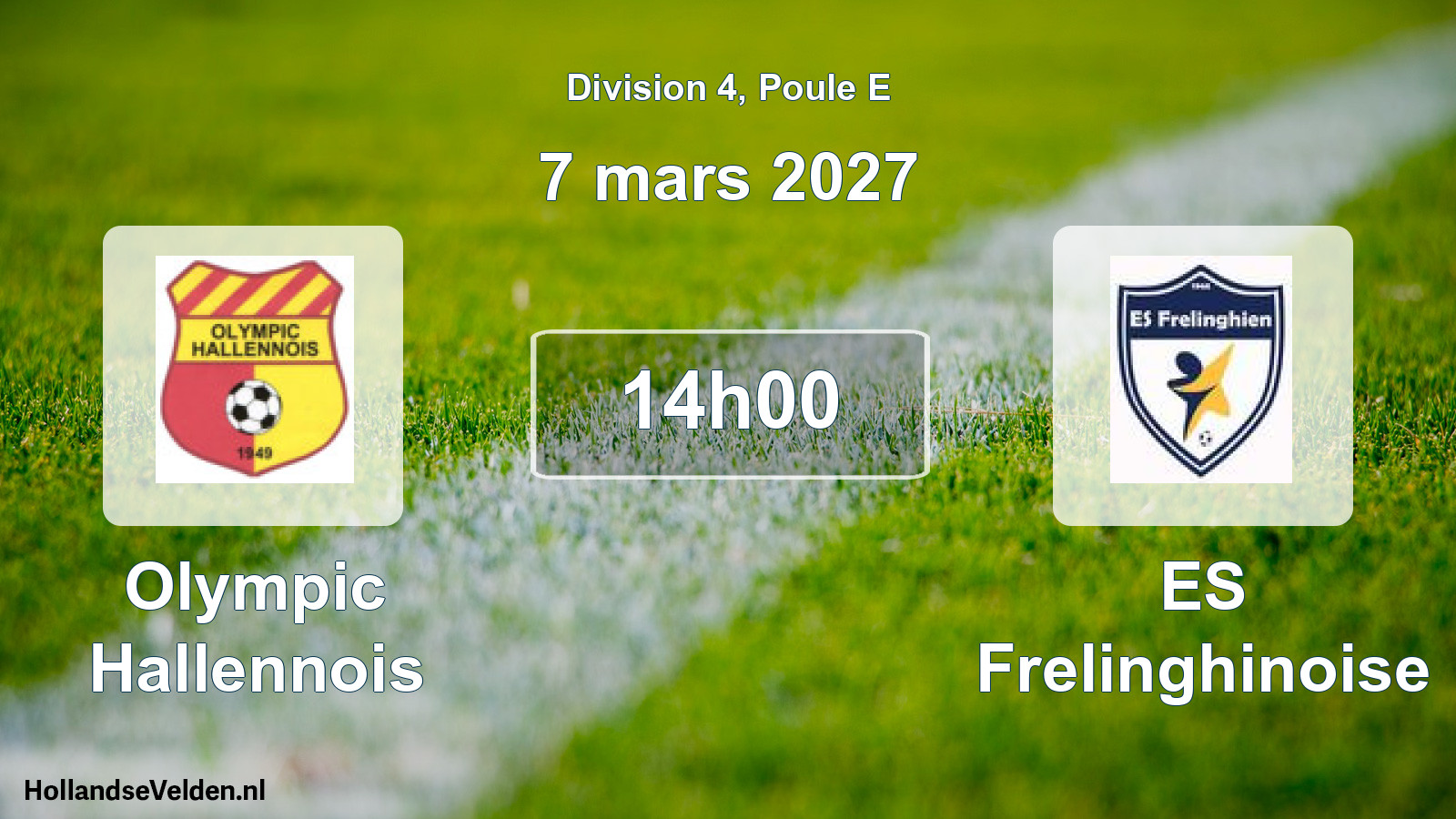 Scheduled Match: Olympic Hallennois - ES Frelinghinoise (7 March 2027)