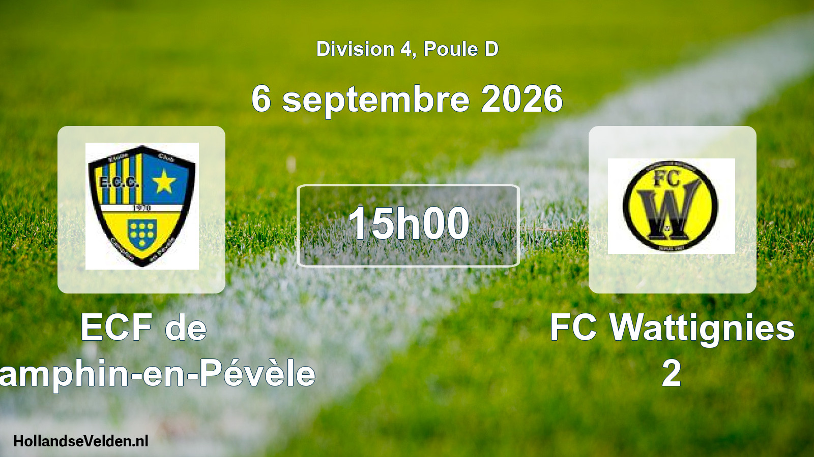 Scheduled Match: ECF de Camphin-en-Pévèle - FC Wattignies 2 (6 September 2026)