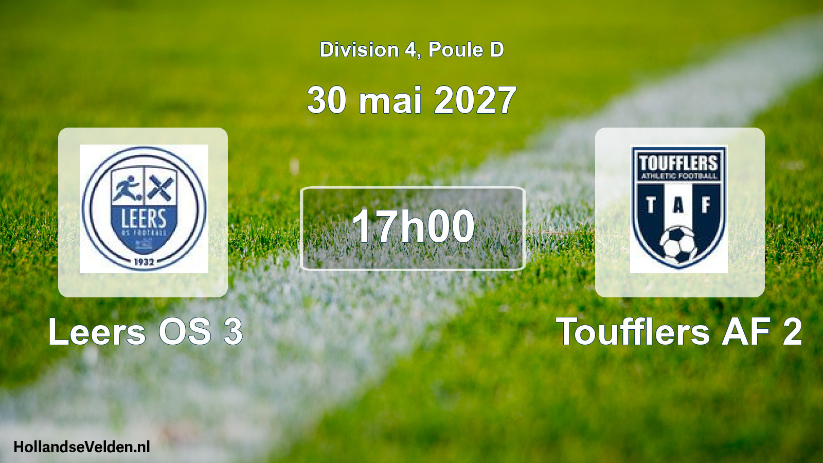 Match programmé: Leers OS 3 - Toufflers AF 2 (30 mai 2027)