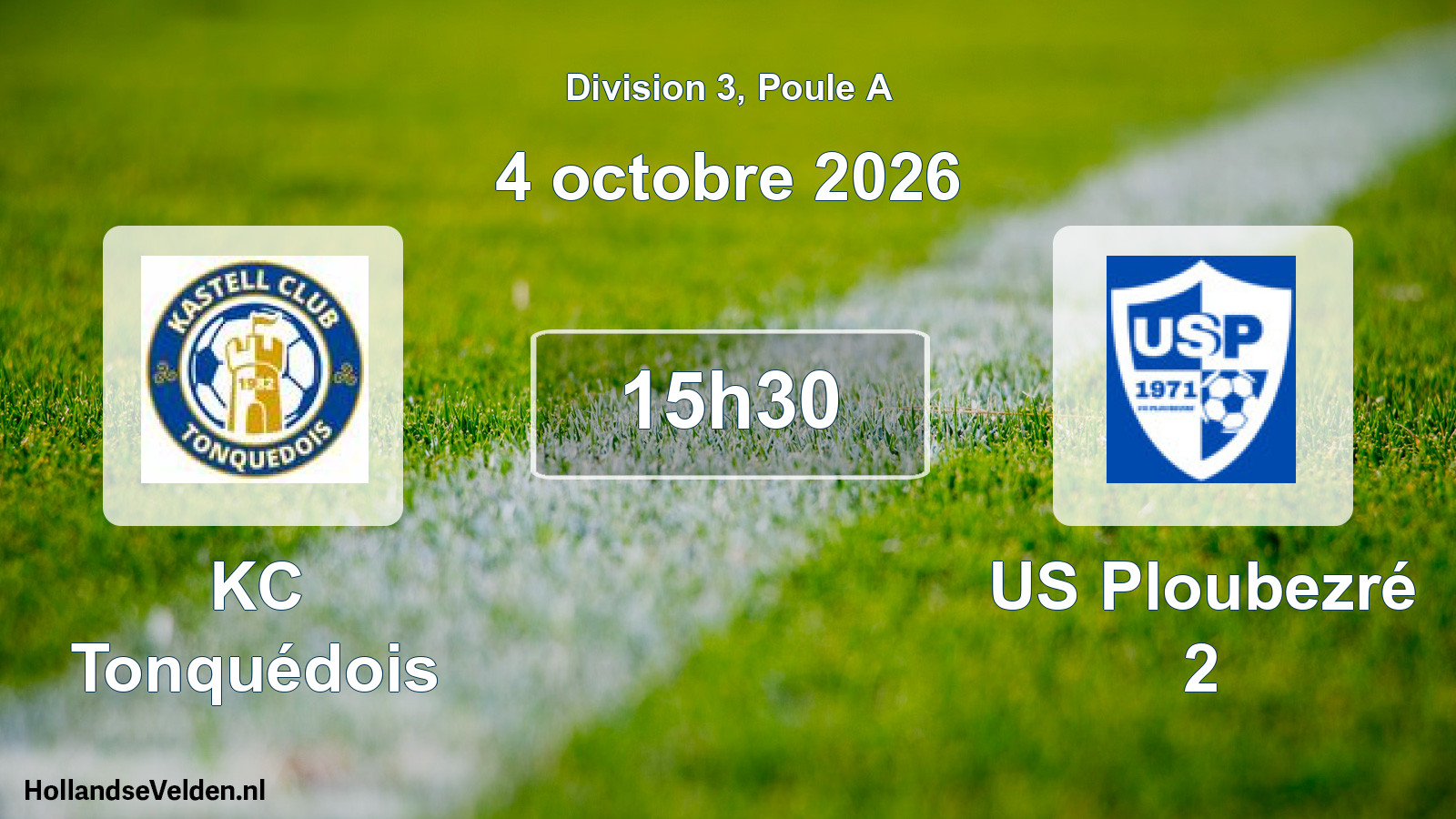 Match programmé: KC Tonquédois - US Ploubezré 2 (4 octobre 2026)