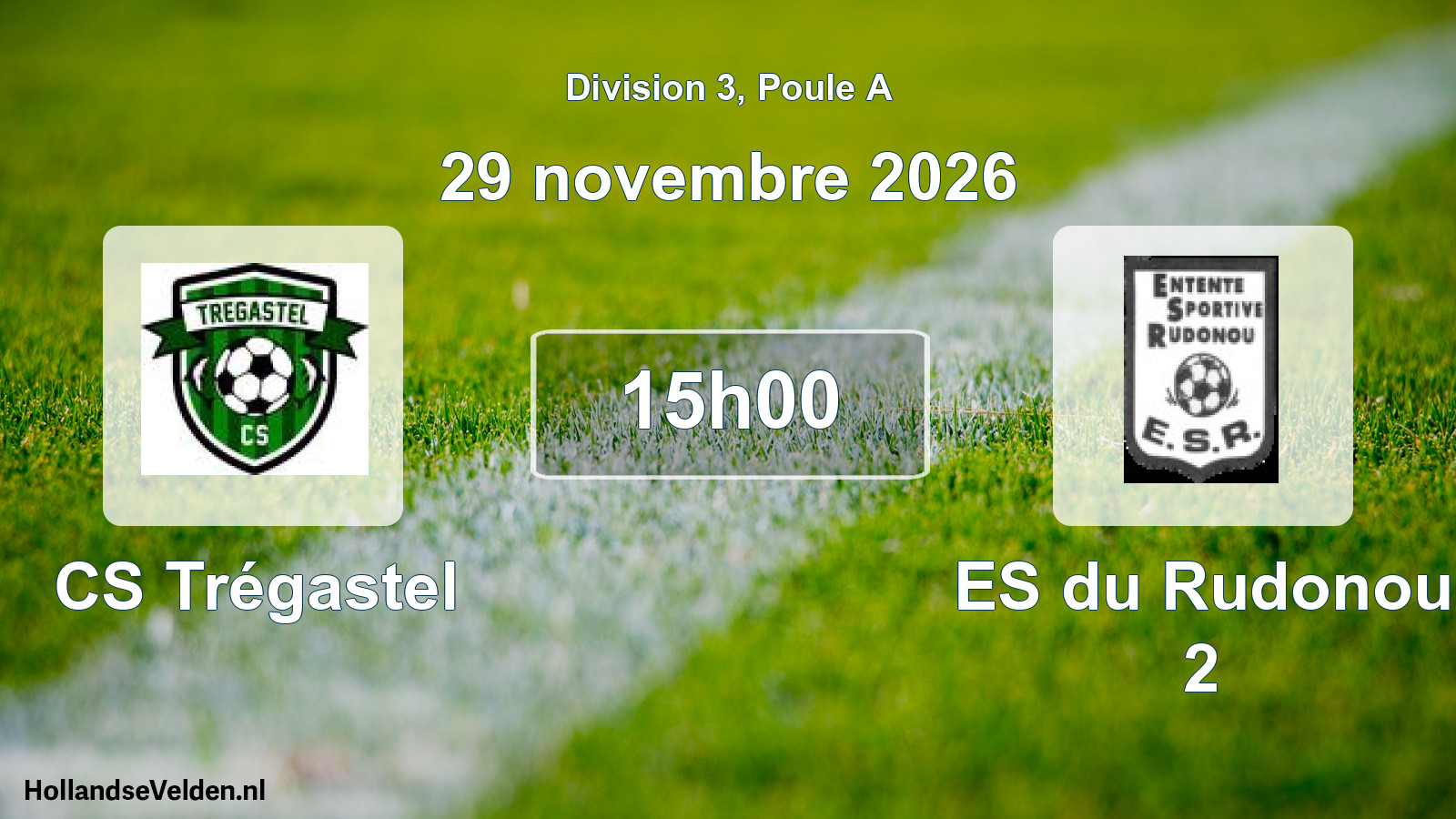 Match programmé: CS Trégastel - ES du Rudonou 2 (29 novembre 2026)