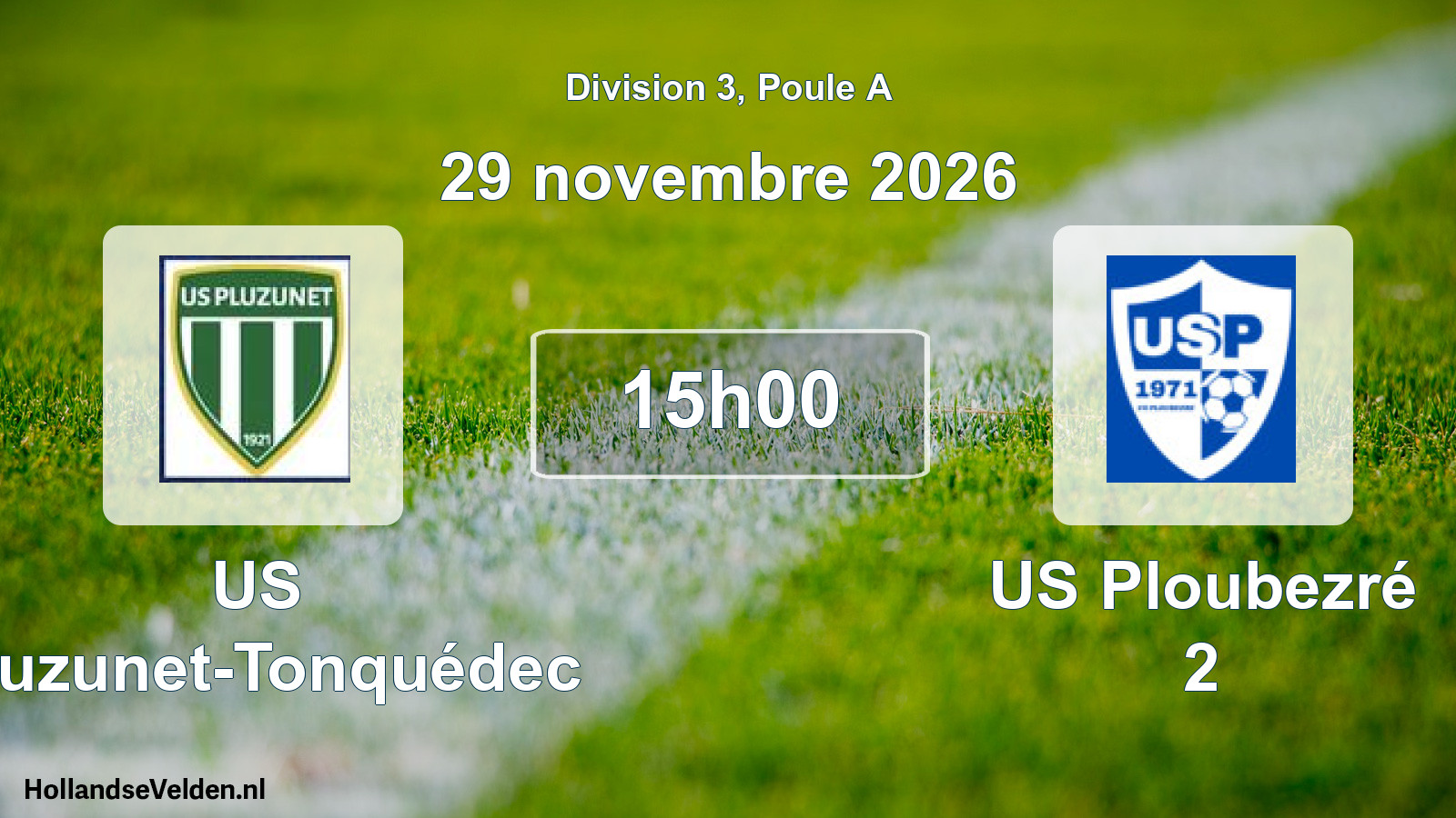 Match programmé: US Pluzunet-Tonquédec - US Ploubezré 2 (29 novembre 2026)