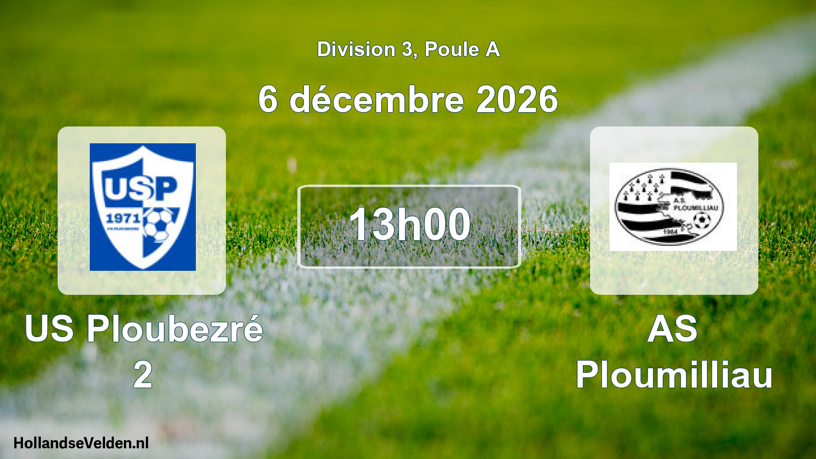 Match programmé: US Ploubezré 2 - AS Ploumilliau (6 décembre 2026)