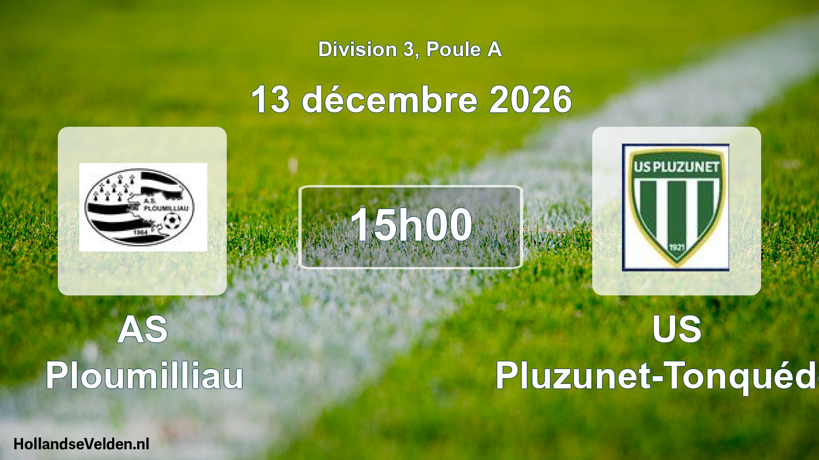 Match programmé: AS Ploumilliau - US Pluzunet-Tonquédec (13 décembre 2026)