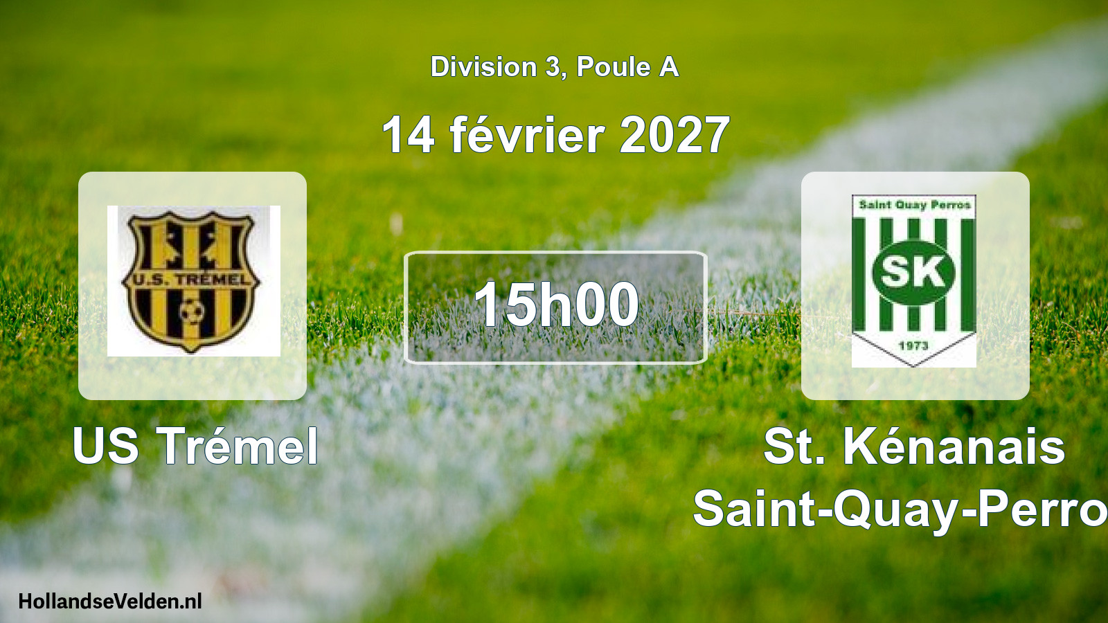 Match programmé: US Trémel - St. Kénanais Saint-Quay-Perros (14 février 2027)