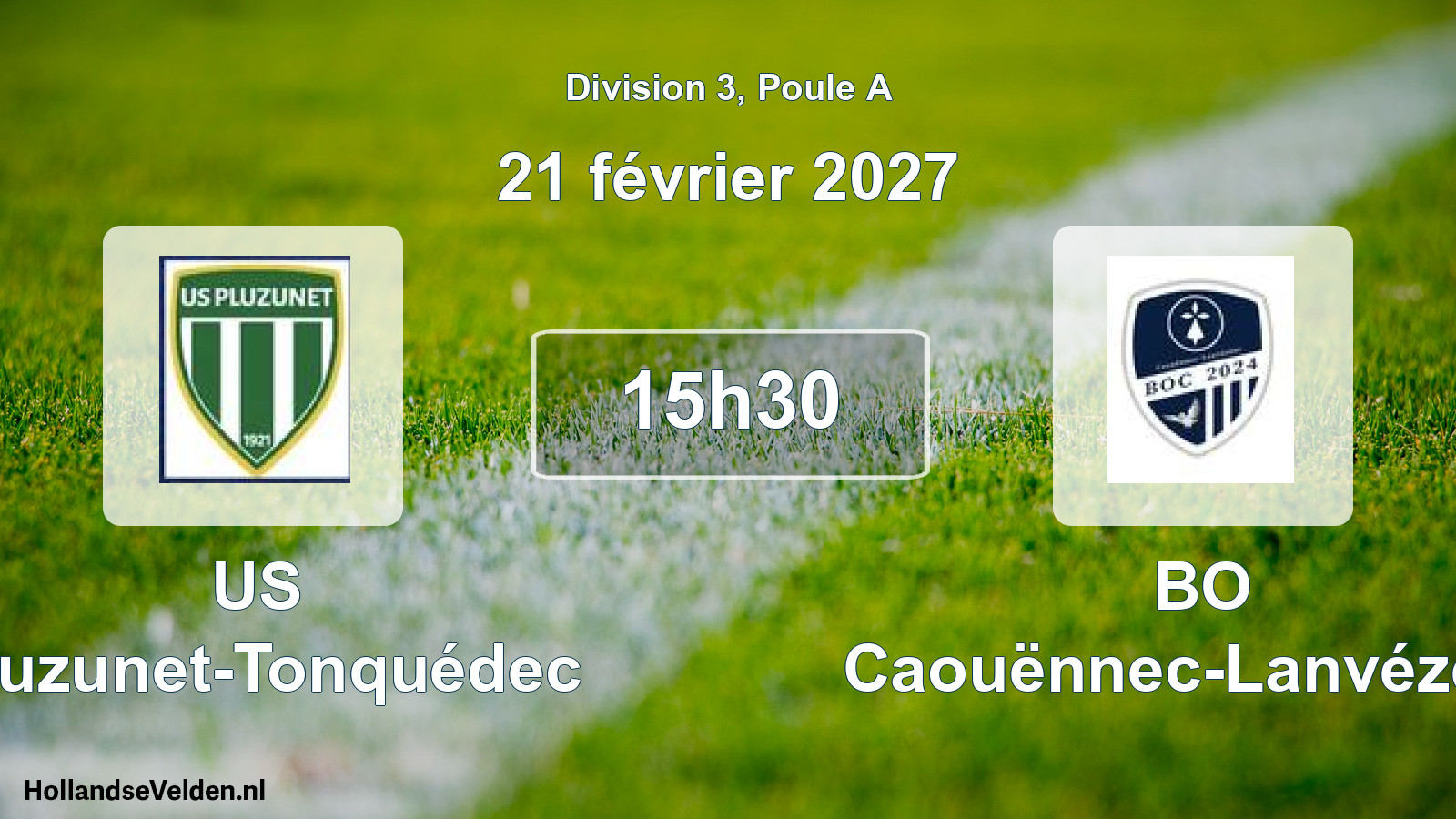 Match programmé: US Pluzunet-Tonquédec - BO Caouënnec-Lanvézéac (21 février 2027)
