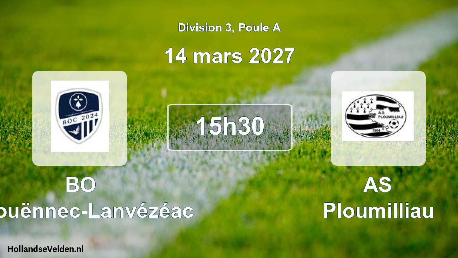 Match programmé: BO Caouënnec-Lanvézéac - AS Ploumilliau (14 mars 2027)