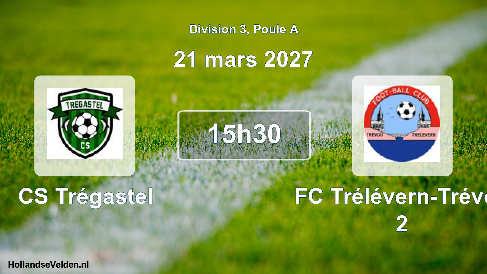 Match programmé: CS Trégastel - FC Trélévern-Trévou 2 (21 mars 2027)