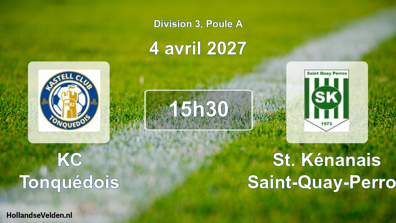 Match programmé: KC Tonquédois - St. Kénanais Saint-Quay-Perros (4 avril 2027)