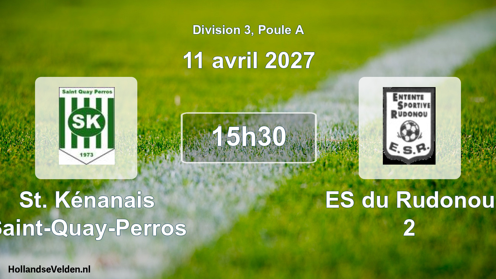 Match programmé: St. Kénanais Saint-Quay-Perros - ES du Rudonou 2 (11 avril 2027)