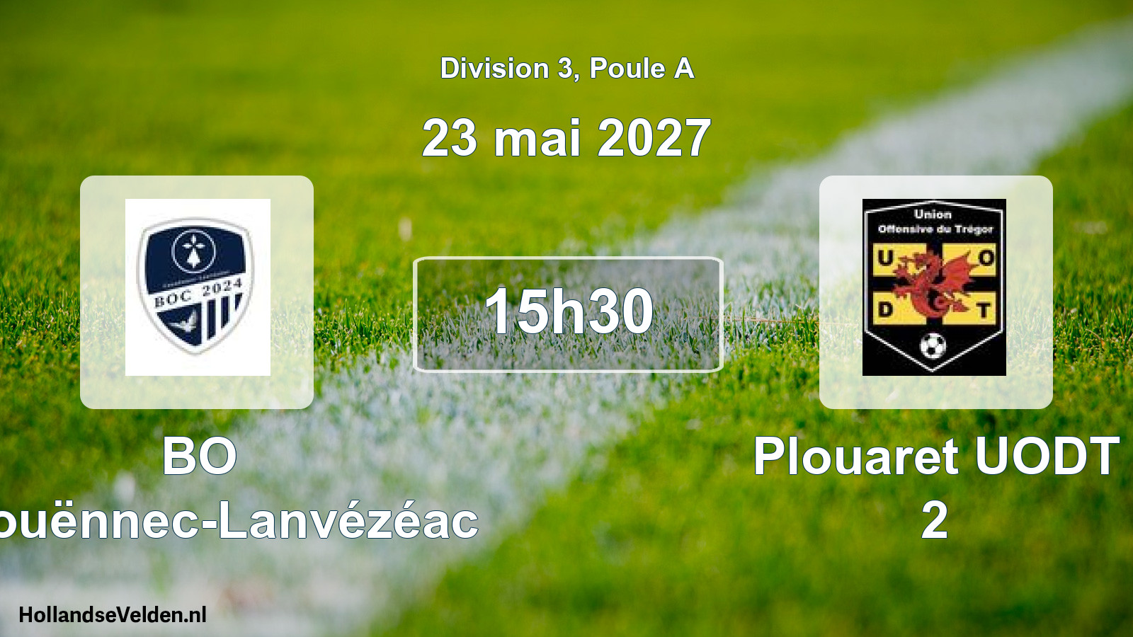 Match programmé: BO Caouënnec-Lanvézéac - Plouaret UODT 2 (23 mai 2027)