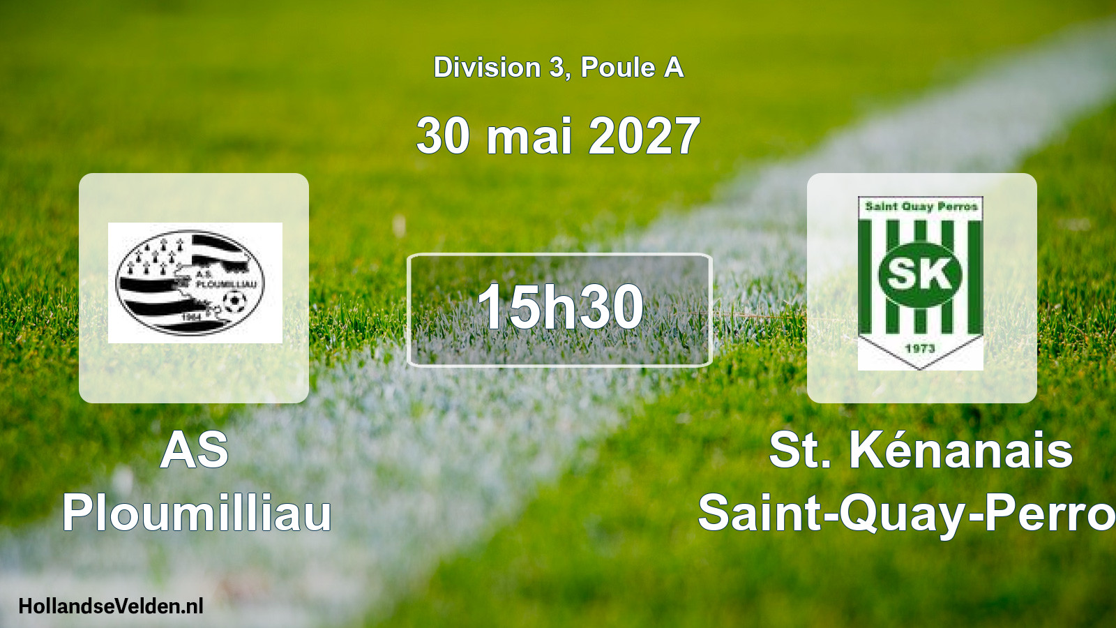 Match programmé: AS Ploumilliau - St. Kénanais Saint-Quay-Perros (30 mai 2027)