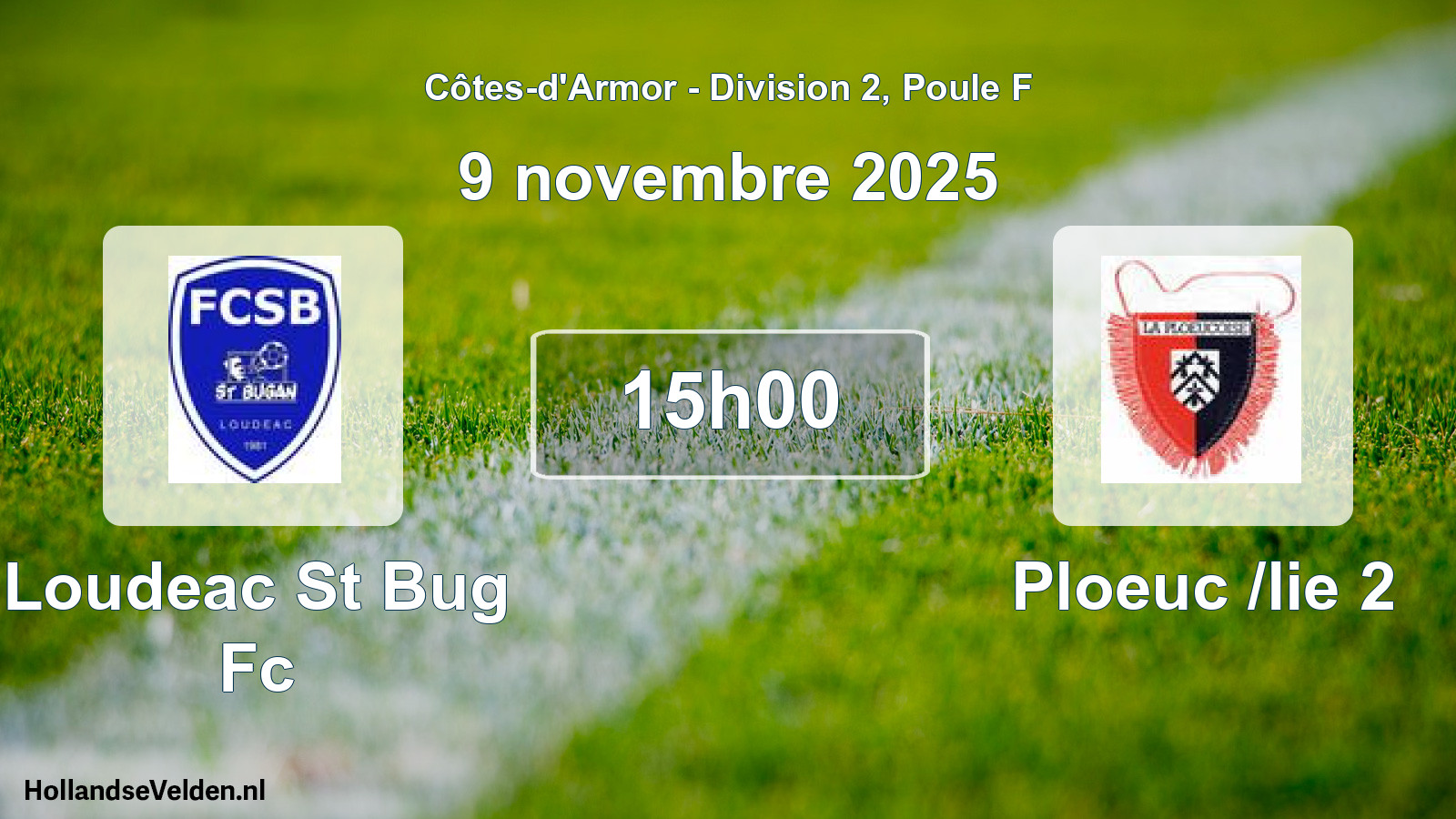 Geplande wedstrijd: Loudeac St Bug Fc - Ploeuc /lie 2 (9 november 2025)