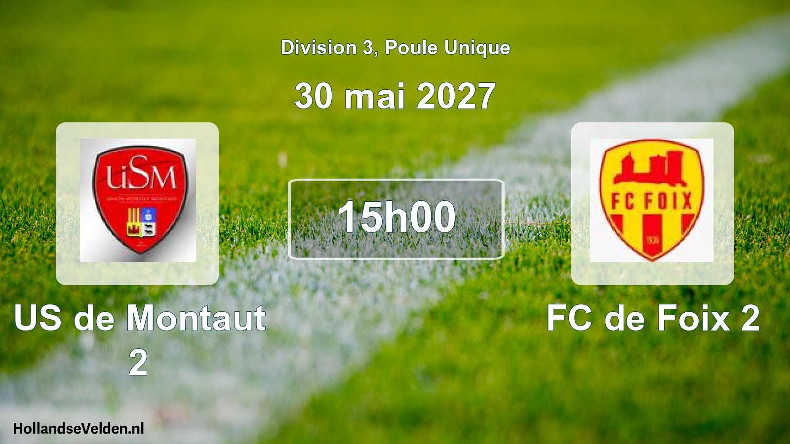 Match programmé: US de Montaut 2 - FC de Foix 2 (30 mai 2027)