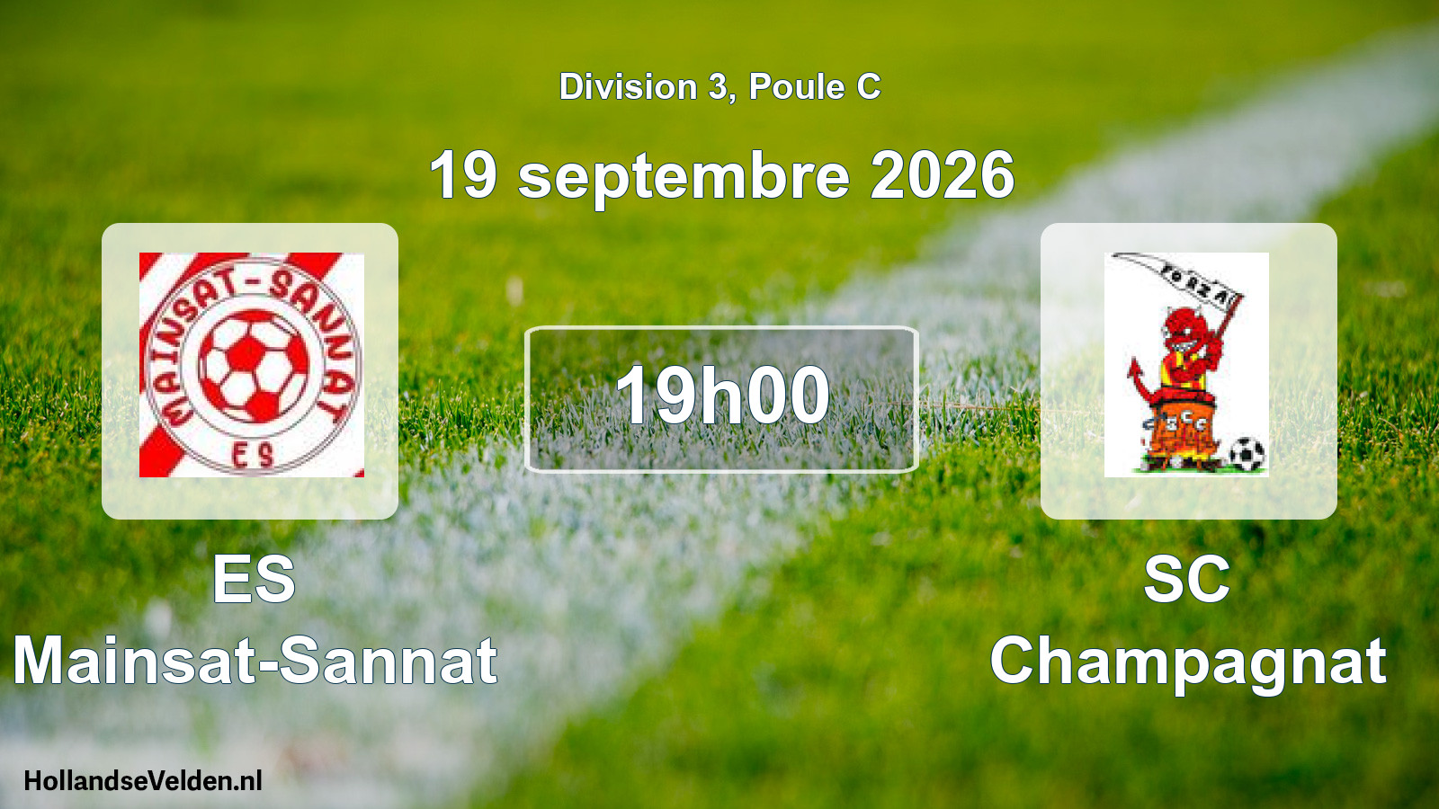 Scheduled Match: ES Mainsat-Sannat - SC Champagnat (19 September 2026)