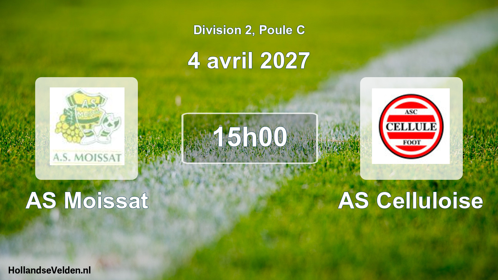 Match programmé: AS Moissat - AS Celluloise (4 avril 2027)