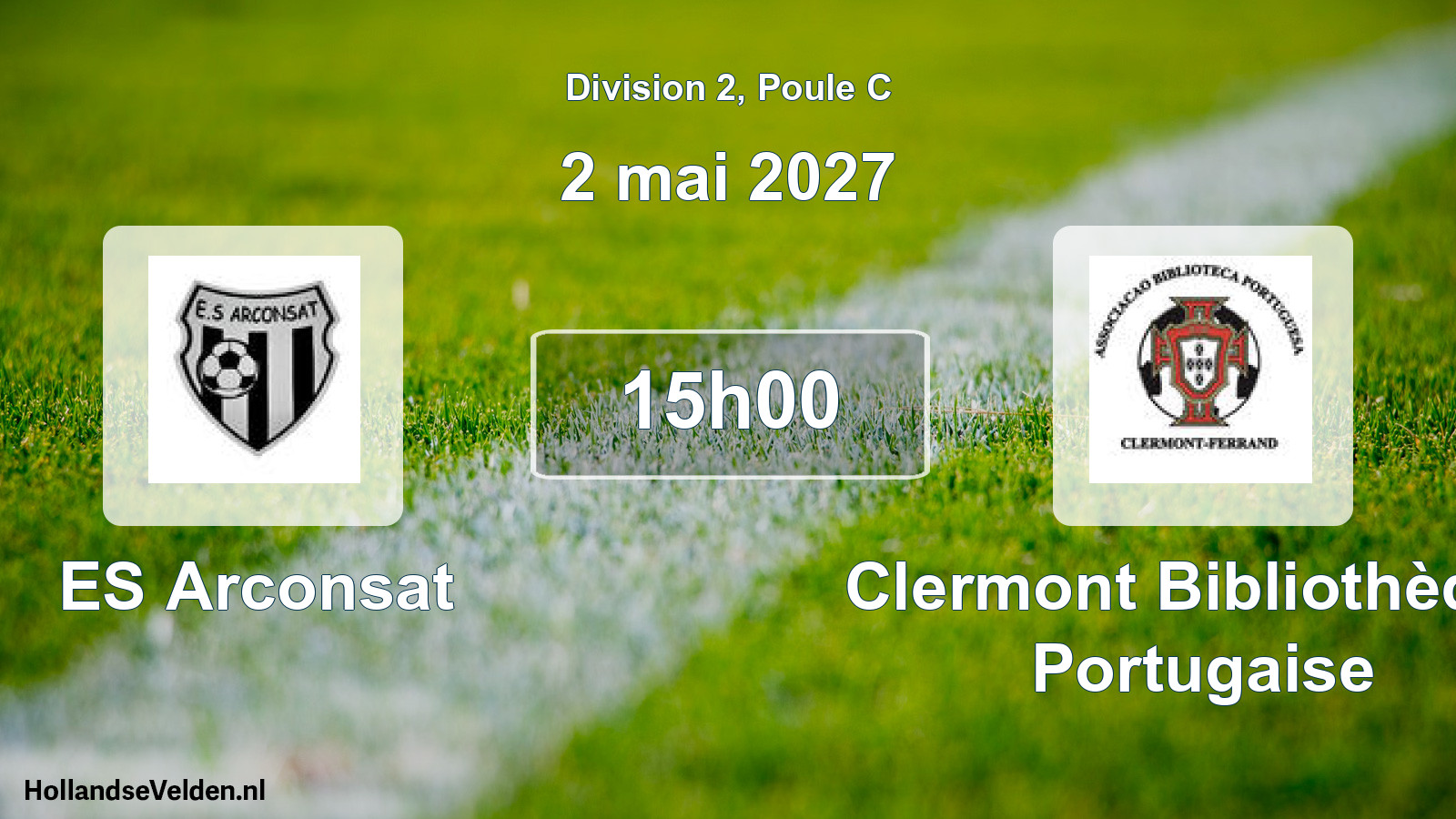 Match programmé: ES Arconsat - Clermont Bibliothèque Portugaise (2 mai 2027)