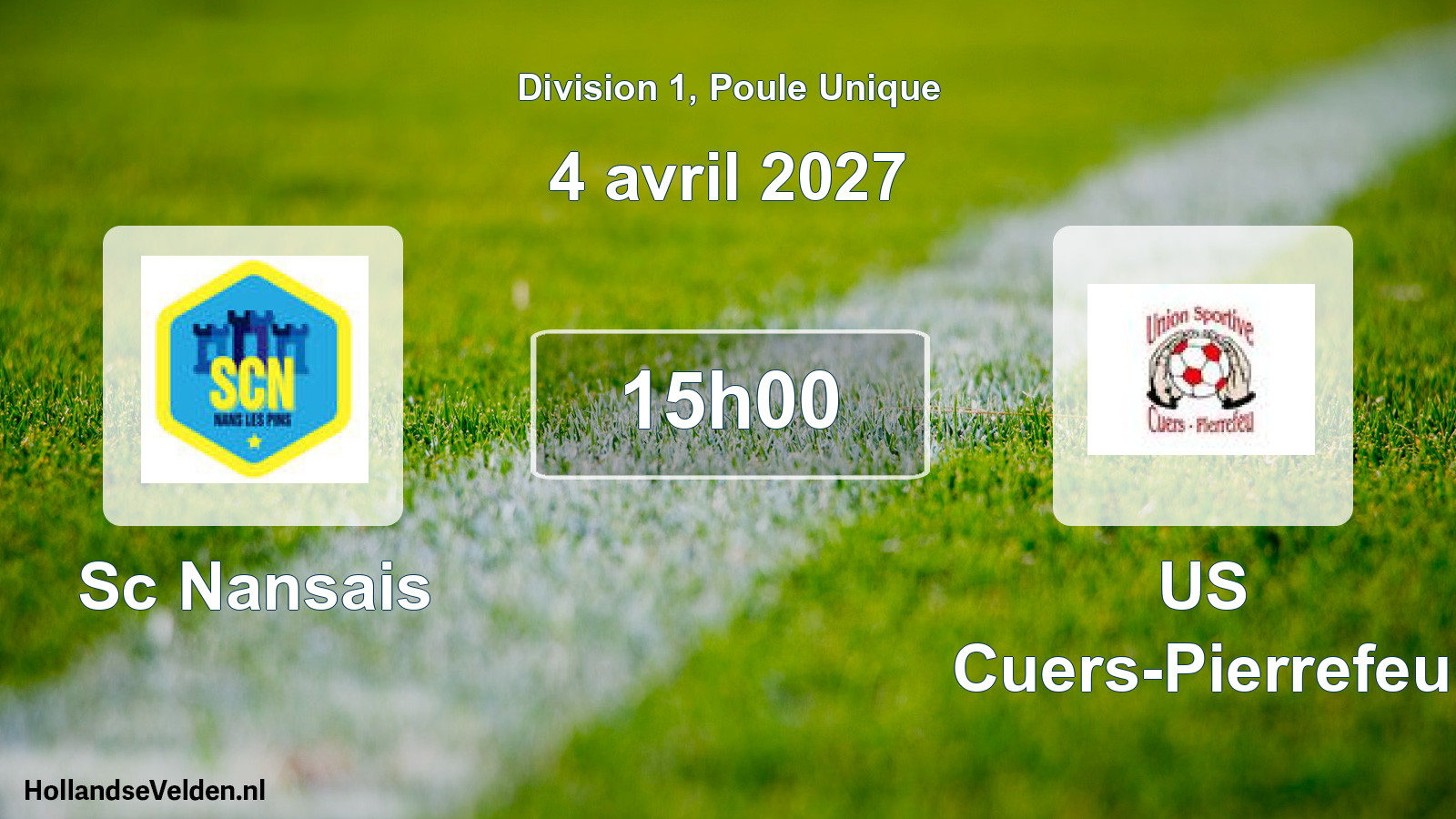 Match programmé: Sc Nansais - US Cuers-Pierrefeu (4 avril 2027)